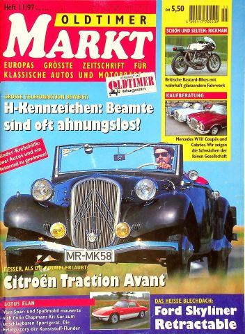 Oldtimer Markt 11/1997 Oldtimer Markt 11/1997